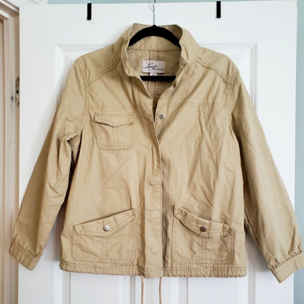 Levi's San Francisco Vintage womans Jacket, Size Large, Khaki